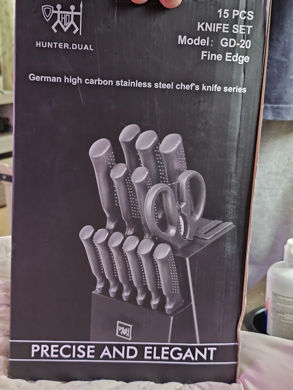 Hunter.Dual 15-Piece Set (Model: GD-20 Fine Edge) NIB Retail $60